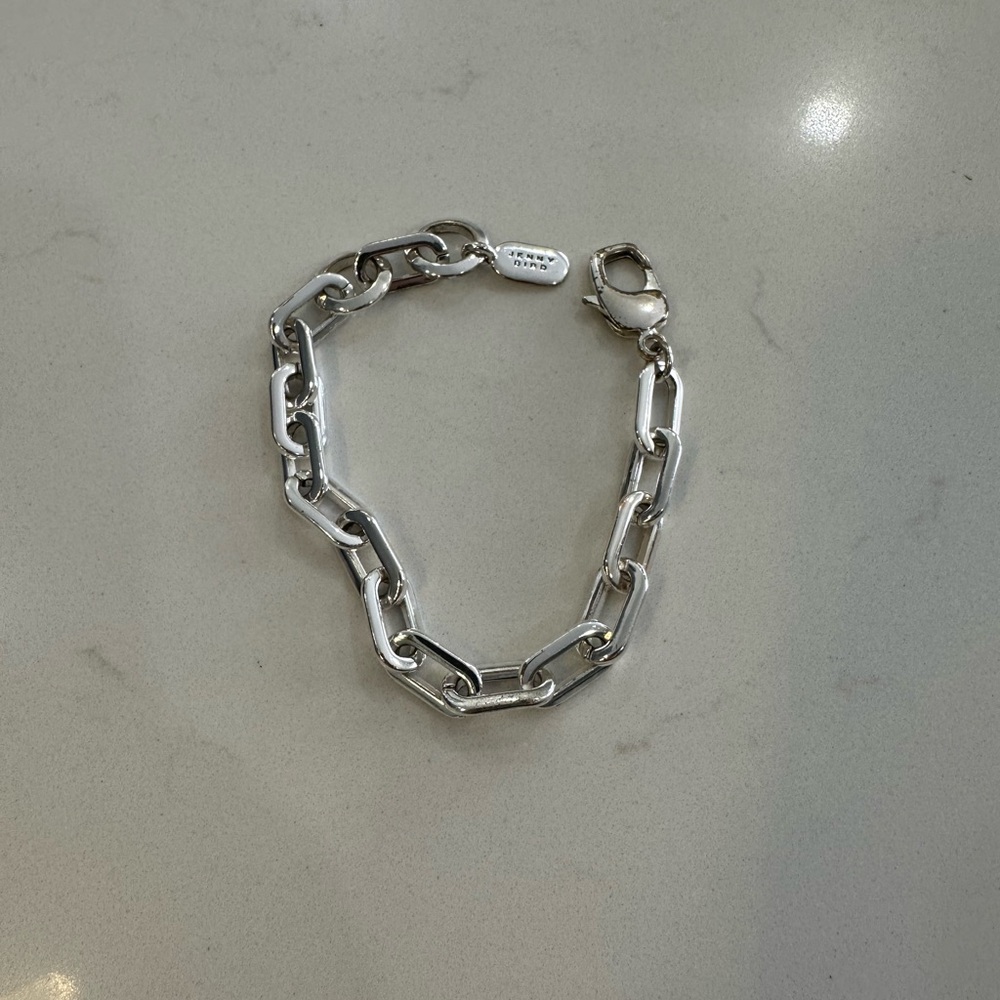 Jenny Bird Polished Silver Bracelet
